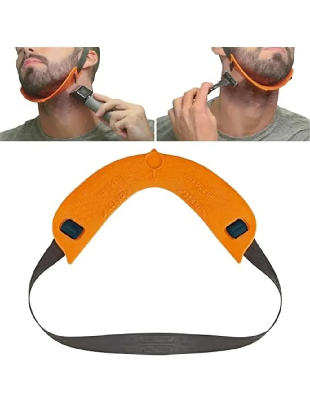 Beard Neckline Shaper Guide: the Original Premium Hands-Free,